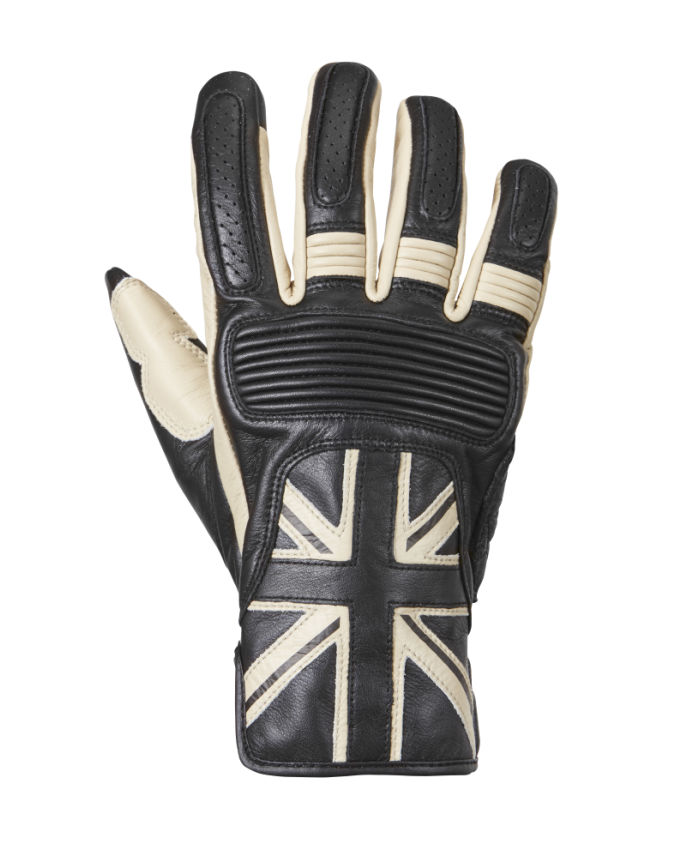 Flag Leather Motorcycle Gloves